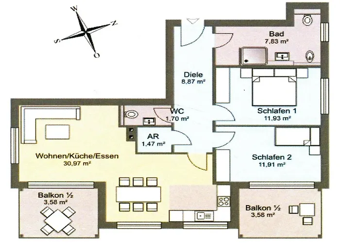 Wiederkehr Whg 08 Wilhelmine Apartamento